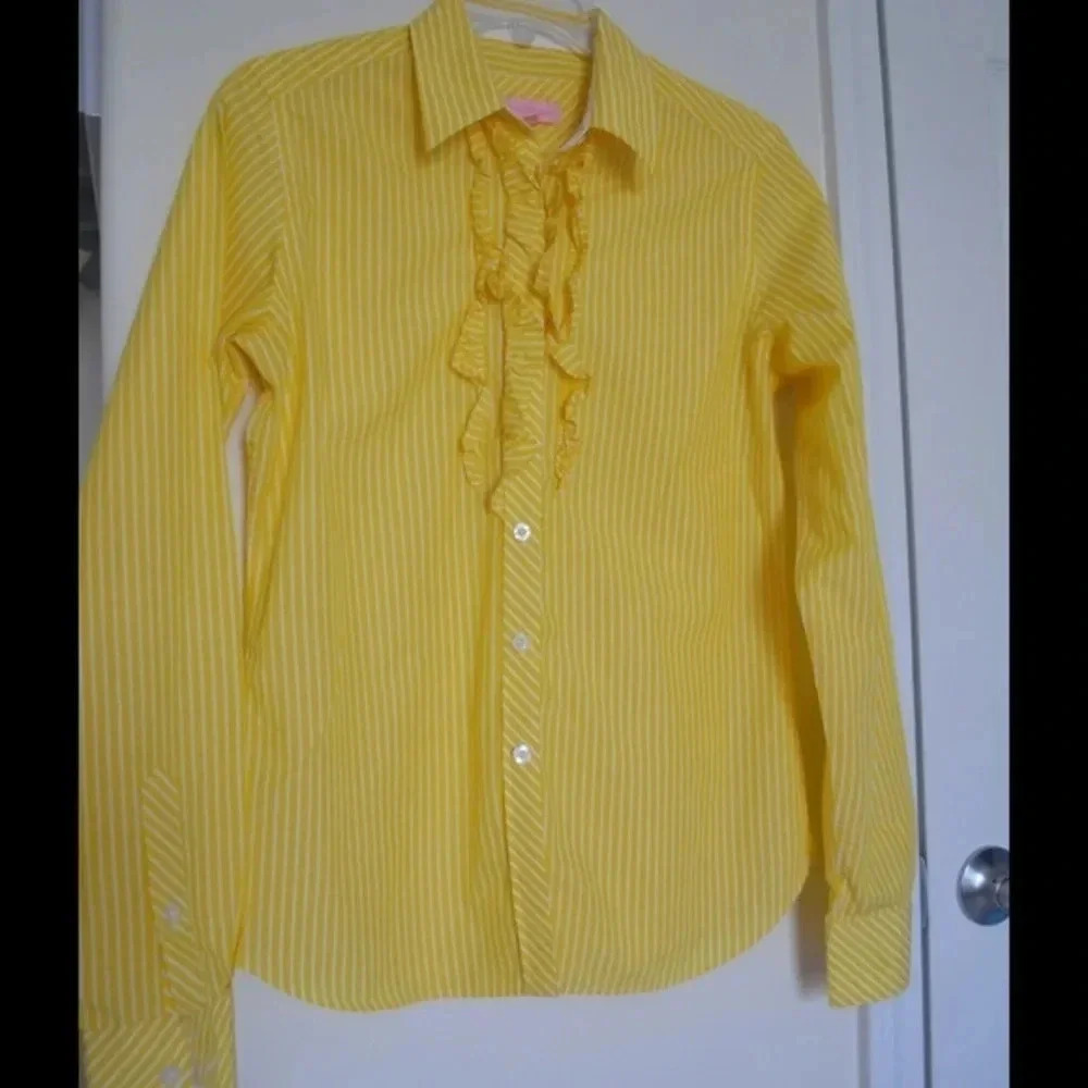 Lilly Pulitzer Jonni ruffled stripe top